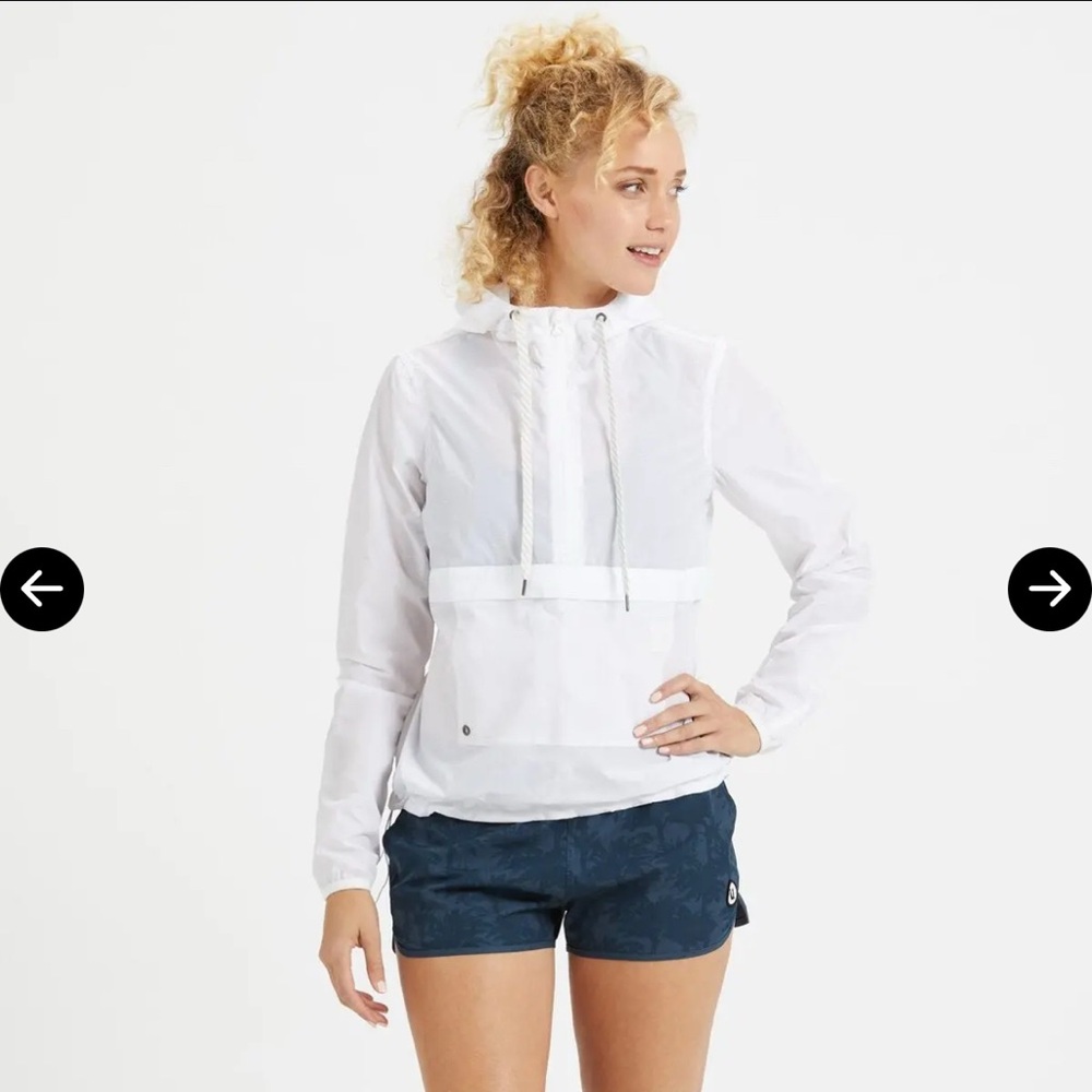 Vuori | Saltwater Windbreaker | White | S